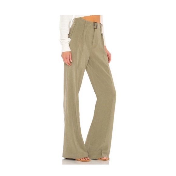 PAIGE Pants - Paige Womens Rachel Pant Cactus New with tags Size 10. Detachable Wastebelt